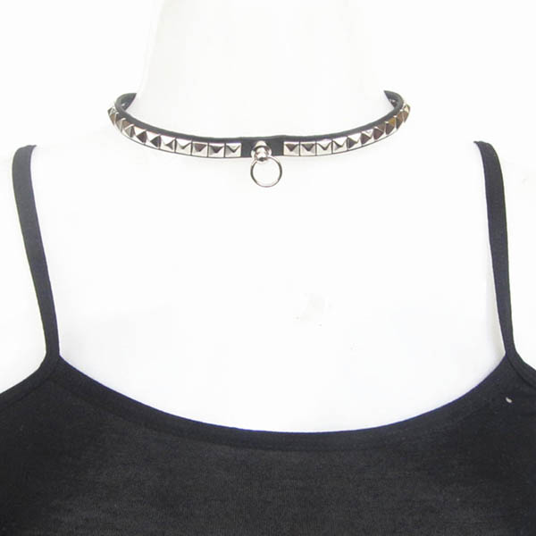 Spikes-Rivets-Punk-Necklaces HJ370