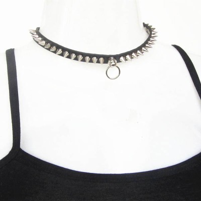 Spikes-Rivets-Punk-Necklaces HJ371