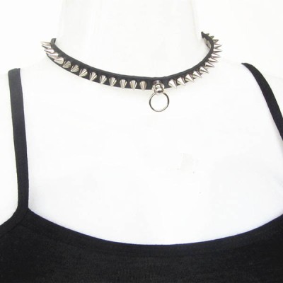 Spikes-Rivets-Punk-Necklaces HJ371