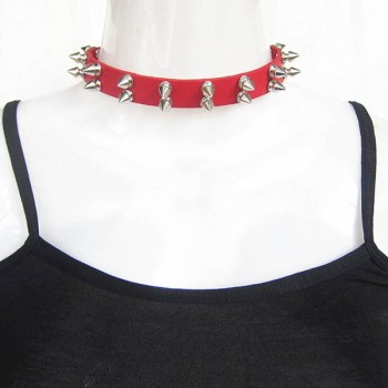 Spikes-Rivets-Punk-Necklaces HJ372