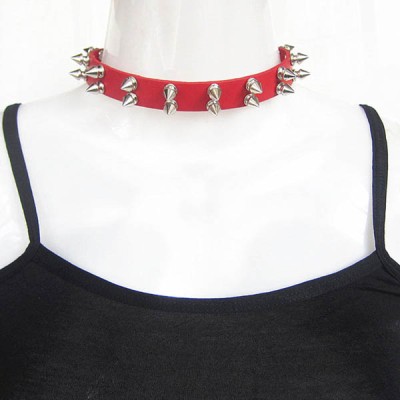 Spikes-Rivets-Punk-Necklaces HJ372