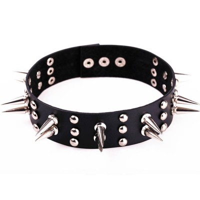 Spikes-Rivets-Punk-Necklaces HJ373