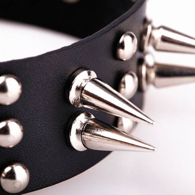 Spikes-Rivets-Punk-Necklaces HJ373