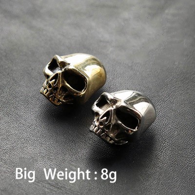 NA003 Brass Cupronickel Skull 23x17mm/12x16mm