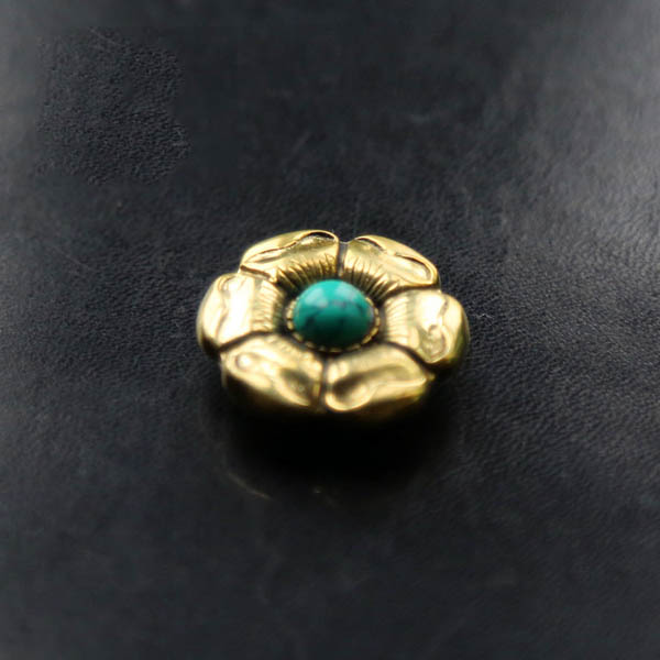 NA045 Flower Conchos Turquoise conchos 26mm