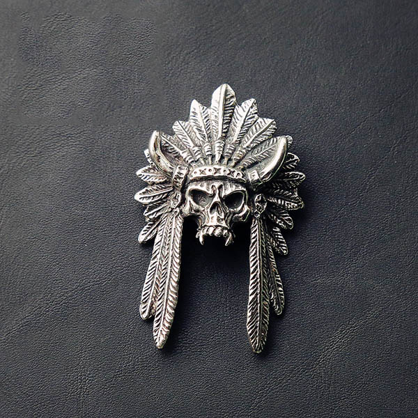 NA055 Chief of Indian Skull 58x37mm