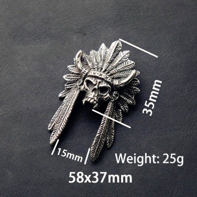 NA055 Chief of Indian Skull 58x37mm