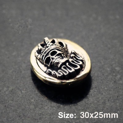 NA067 Skull Queen Conchos 30x25mm