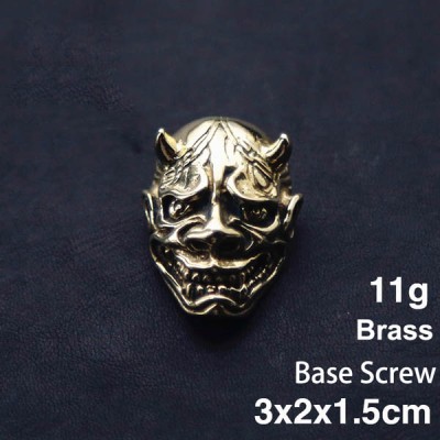 NA068 Japanese Ghost Face Prajna Conchos 30x20mm