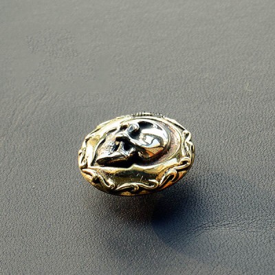 NA069 Side Face Skull Conchos 24mm