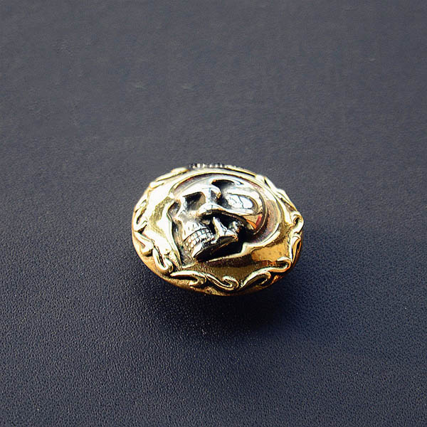 NA069 Side Face Skull Conchos 24mm