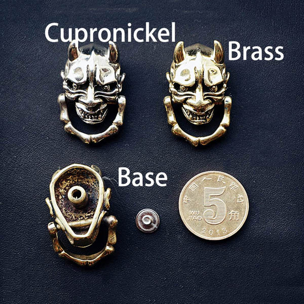 NA077 Skull Conchos 32x20mm