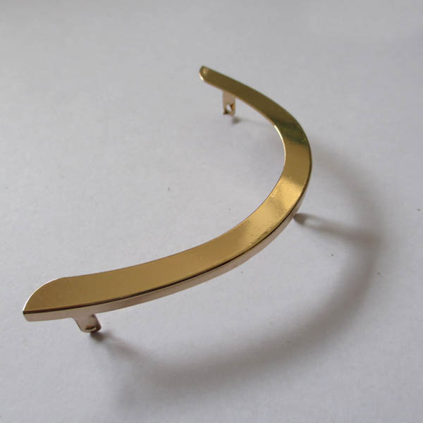 XL110 One pair of light gold glossy metal toe/Flip-flops head sheet metal/Accessories metal buckles sandals 35x85mm MOQ 10pcs