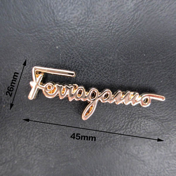XL124 DIY rivet alphabet clip/Two paw claw nails/DIY light gold buckle decorated small letters 26x45mm MOQ 10pcs