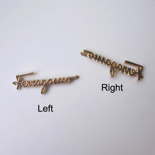 XL124 DIY rivet alphabet clip/Two paw claw nails/DIY light gold buckle decorated small letters 26x45mm MOQ 10pcs