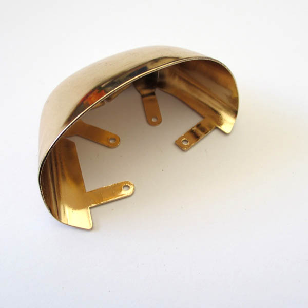 XL133 Square head Toe cap/Decorative buckle/Light Gold/Can be adjusted Toe cap/Decorative iron rivets 32x60mm MOQ 10pcs