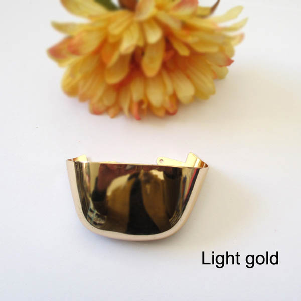 XL133 Square head Toe cap/Decorative buckle/Light Gold/Can be adjusted Toe cap/Decorative iron rivets 32x60mm MOQ 10pcs