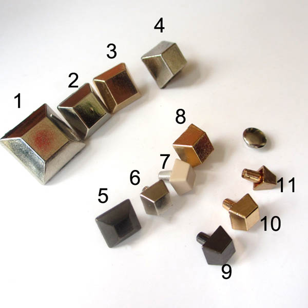 XL303 Trapezoid Shaped Rivets 100pcs/bag