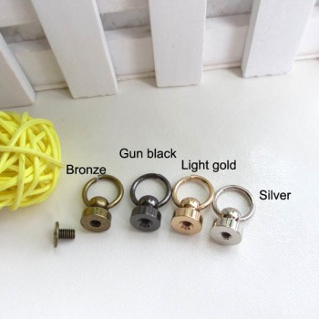 XL505 Monk Head Screws With Ring Belt Loop Rotating 9x6x9mm 100pcs/bag