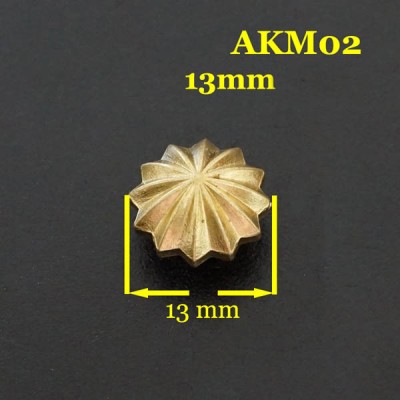 AKM02-13 Concho Leather 13mm 1pc/bag
