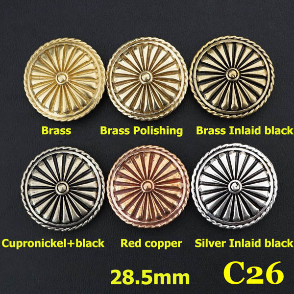 C26 Purple Conchos 28.5mm 1pc/bag