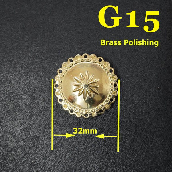 G15 Pure Copper Pattern Conchos  32mm 1pc/bag