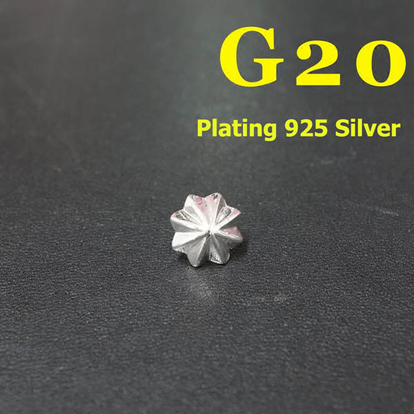 G20 Sterling Silver Conchos 10mm 1pc/bag