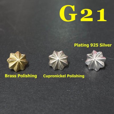 G21 Pendant Round Button Conchos 10mm 1pc/bag