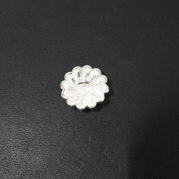 G52 Pure Brass Pumpkin Round Buckle Conchos 17mm 1pc/bag