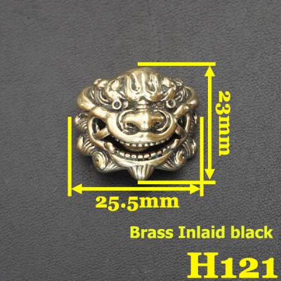 H121 Vintage Cupronickel Concho Leathercraft Hardware Hand-Polish High-Quality  23x25.5mm 1pc/bag