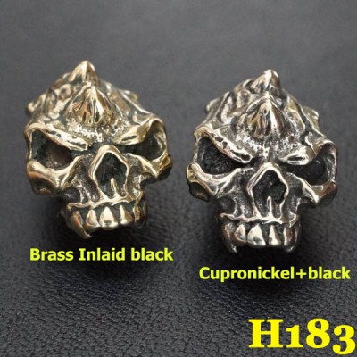 H183 Skull Conchos 14x19.5mm 1pc/bag