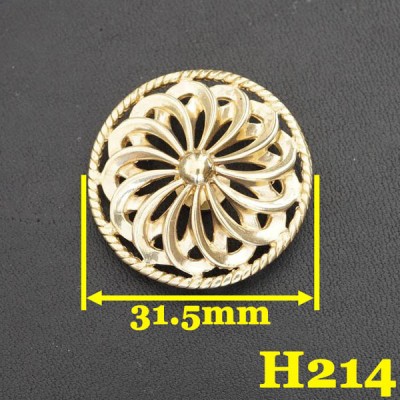 H214 Samurai Badge Conchos 31.5mm 1pc/bag