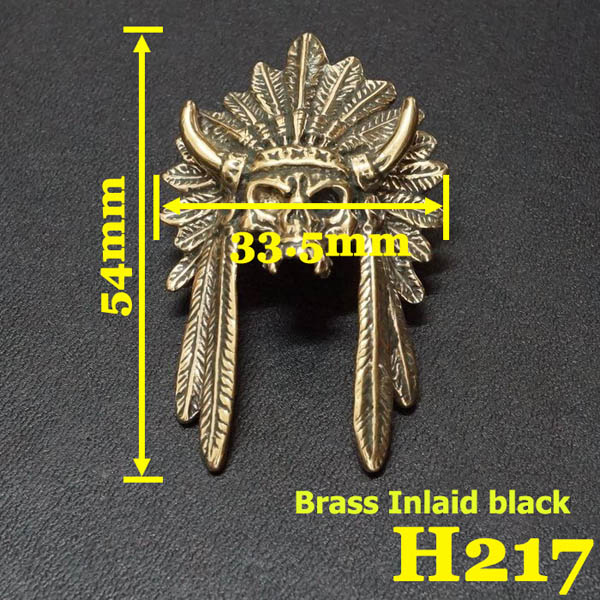 H217 Long Hair Chiefs conchos 54x33.5mm 1pc/bag