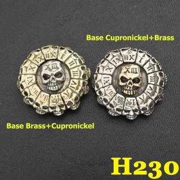 H230 Cupronickel Death Clock Conchos 29mm 1pc/bag