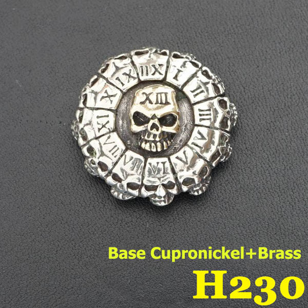 H230 Cupronickel Death Clock Conchos 29mm 1pc/bag