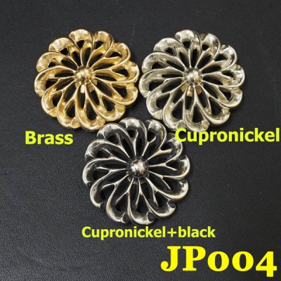 JP004 Brass Cupronickel Whirlwind Conchos 37mm 1pc/bag