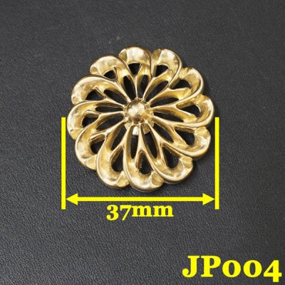 JP004 Brass Cupronickel Whirlwind Conchos 37mm 1pc/bag