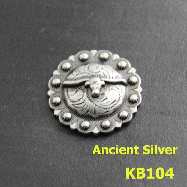 KB104 Round Calf Conchos 25mm 1pc/bag