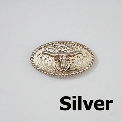 KB105 Oval  Calf Conchos 45x25mm 1pc/bag