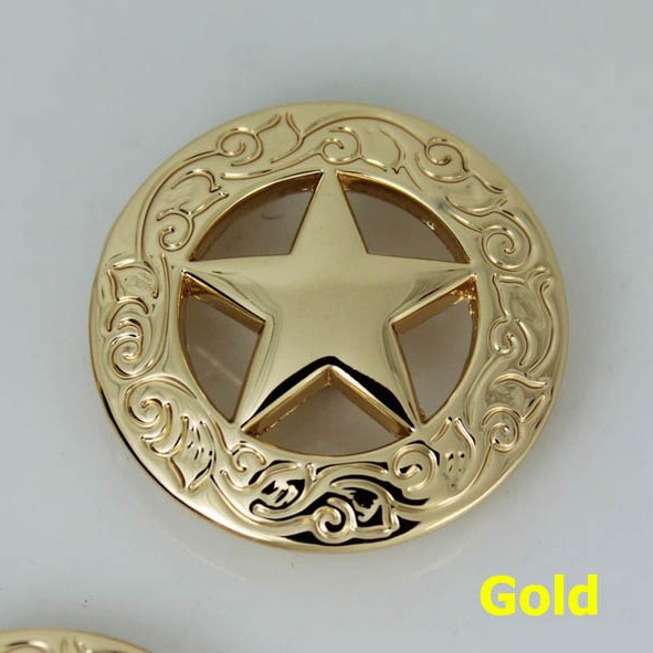 KB202 Big Sizetexas Pentagonal Conchos 28mm 1pc/bag