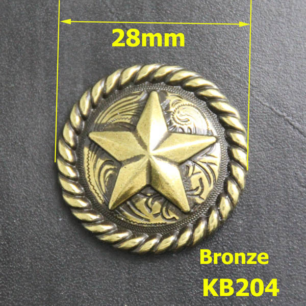 KB204 Pentagonal Badge Conchos 28mm 1pc/bag