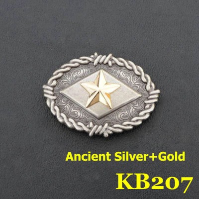 KB207 Oval Pentagonal Conchos  29x40mm 1pc/bag