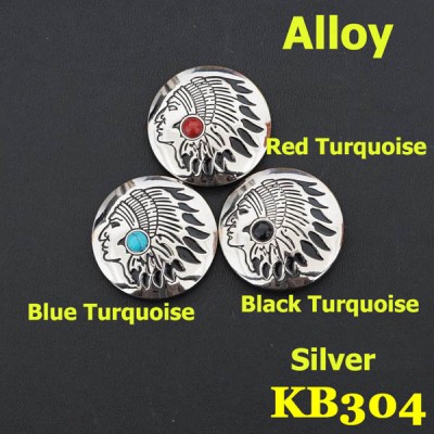 KB304 Wholesale Turquoise Conchos  30mm 1pc/bag