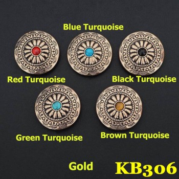 KB306 Square Bling Conchos 30mm 1pc/bag