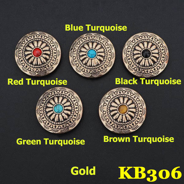 KB306 Square Bling Conchos 30mm 1pc/bag