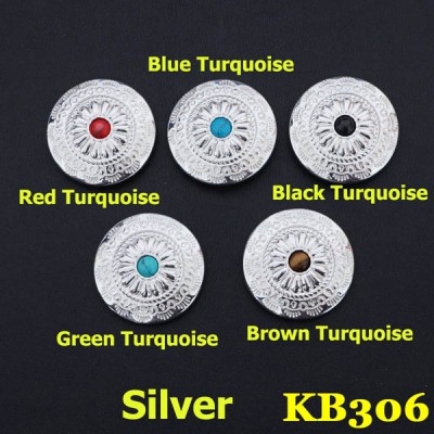 KB306 Square Bling Conchos 30mm 1pc/bag