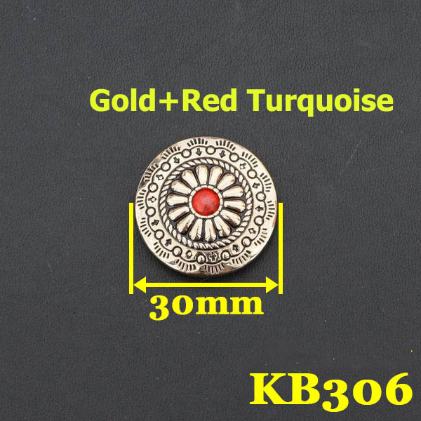 KB306 Square Bling Conchos 30mm 1pc/bag