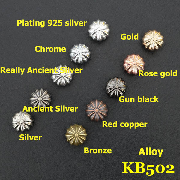 KB502 Alloy Chrysanthemum Conchos 11mm 1pc/bag