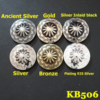 KB506 Vintage Chrysanthemum Conchos 19mm 1pc/bag