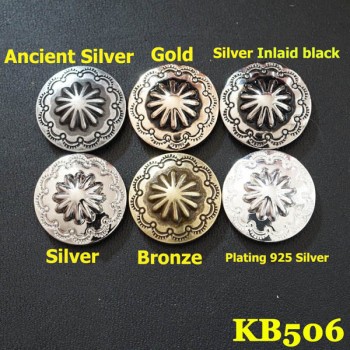 KB506 Vintage Chrysanthemum Conchos 19mm 1pc/bag